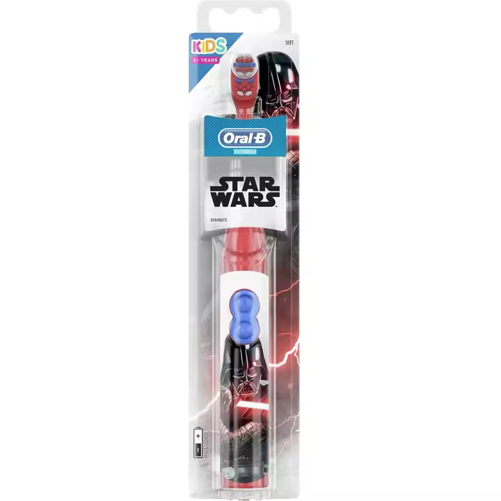 ORAL-B DB3.000.1K Cepillo dental eléctrico DB3010 a Pilas, para niños a partir de 3 años, con personajes de StarWars Darth Vader - 1