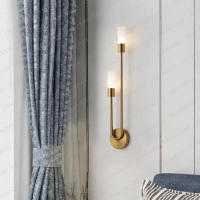 Lámpara De Pared LED Moderna En Forma De Vela Dorada Para Decoración Interior Vanidad Sala De Estar Cocina Pasillo Dormitorio Luz De Fosa - details 1