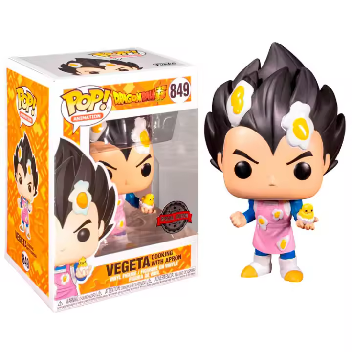 Figura Funko Pop Dragon Ball Super Vegeta Cooking With Apron-Figura de Vinilo Coleccionable - Idea de Regalo- Mercancia Oficial - Juguetes para Niños y Adultos - Movies Fans - Muñeco para Coleccionistas y Exposición - 1