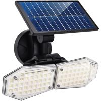 Luz solar para jardín al aire libre, luz de pared con inducción del cuerpo humano de 78 led, luz de seguridad sin instalación de cableado, IP65 adecuada para todo tipo de clima, escaleras, pasillos, garajes, etc. - details 0