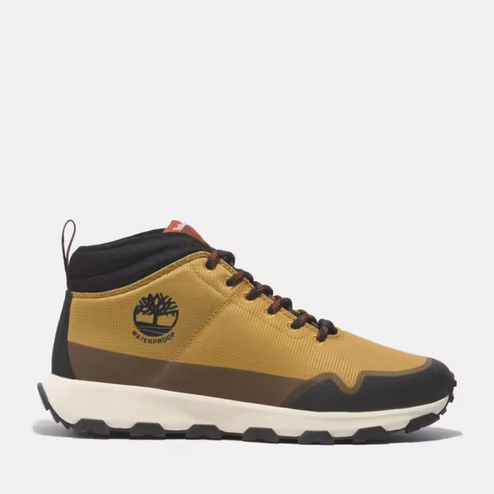 Botas Winsor Trail Mid Lace Up Wtrpf, Marca Timberland, Color Amarillo, Variedad de talla, Para Hombre - 1