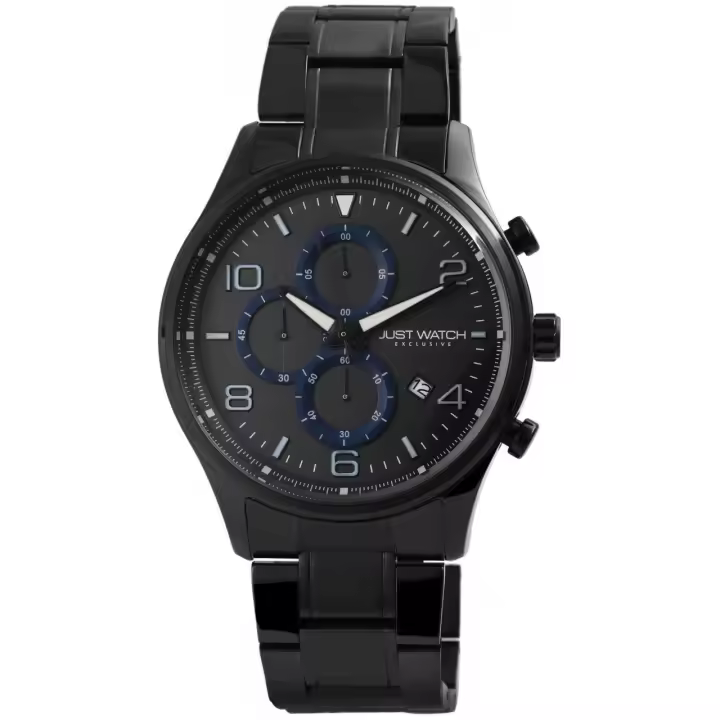 Reloj Just® Hombre com Cronógrafo e Bracelete em Aço Inoxidável - 1