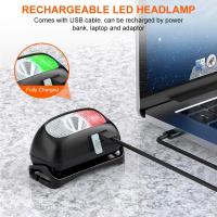 Lámpara Frontal Mini Recargable USB Con Sensor De Movimiento Corporal 5 Modos Impermeable Para Camping Y Actividades Al Aire Libre - details 2