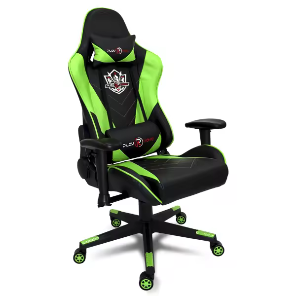 TIENDUX Silla Gaming Ergonómica Reclinable con Cojín Lumbar y Cervical | Altura Ajustable, Reposabrazos Ajustables - 1