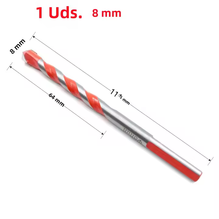 Broca De Bricolaje Para Tijera De Pared De 6-12mm De Acero De Tungsteno Con Triángulo Y Tornillo Para Bricolaje En Casa Marfil Perla Overlord Broca De Diamante Para Taladro Eléctrico - 1