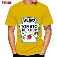 Camiseta De Tomate Heinz Moda Verano Para Hombres Y Mujeres Estilo Casual Hip-Hop Cuello Redondo Manga Corta Top Transversal - details 7