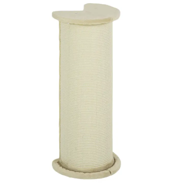 PawHut Rascador para Gatos 85cm Rascador para Gatos Rascador para Gatos Protector Rascador para Muebles con Cuerda de Sisal Felpa Antivuelco Crema Blanco - 1
