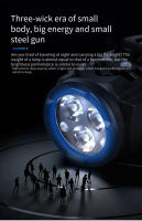 Nueva Linterna Táctica Ultra Potente Con 3 LEDs Recargable Por USB Torcha LED De Alta Potencia Con Imán Lámpara De Mano Mini - details 5