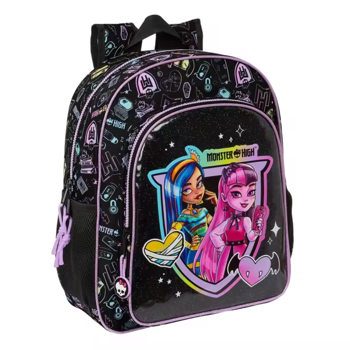 Mochila Junior Adaptable a Carro Monster High 32X38X12Cm (Safta 612498640) - 1