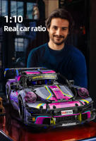 Nueva Carrera Mécanica De Deportes Cyberpunk Con Control Remoto Bloques De Construcción 1611PCS Juguete Para Adultos Y Niños Regalo De Cumpleaños Y Navidad - details 0
