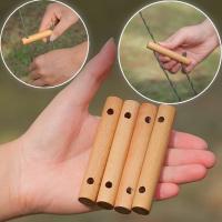 4pcs Atornillador De Cuerda Antideslizante Para Ojo De Awning Accesorios De Camping Equipamiento De Tenda Cierre De Madera De Bajo - details 1