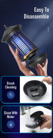 Lampara Asesina De Mosquitos Con Luz UV 6W/18W Control Remoto Trampa Eléctrica Para Insectos 365nm Zapador De Pulgas Luz De Mosquitos - details 5