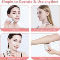 Masajeador eléctrico de raspado, herramienta de modelado facial EMS, luz azul, púrpura y roja, herramienta de raspado facial de calor y frío, masajeador facial reafirmante, lifting y antiarrugas. - details 5
