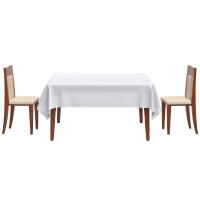 Mantel De Seda Blanca Para Boda Y Fiesta Cubierta Rectangular De Restaurante Lavable Decoración De Mesa Moderna Para Hogar - details 2