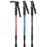 Palo De Camino De Aleación De Aluminio Retráctil Para Escalada Y Senderismo Con Mango De Goma Herramienta De Apoyo Para Actividades Al Aire Libre - details 0