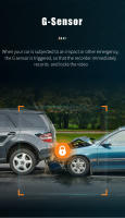 Cámara De Coche WiFi 1440P Con Lente Dual Grabadora Búilton DVR Dashcam Sensor G Monitorización De Estacionamiento Loop Recording 170 Grados - details 5
