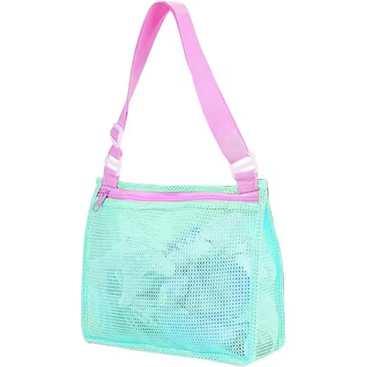 Green Bolsa de Playa de Malla Concha Arena - 1