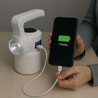 Lampara portátil solar, para  emergencia , luz solar y entrada Usb Mod MX519 - details 0