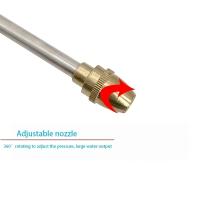 Pistola De Agua Para Jardín Con Manguera Sprayer Máquina De Lavar Coche Roja Y Negra Metálica De Latón Varía El Flujo De Control - details 4