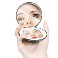 Espejo De Maquillaje Portátil LED 3.5 Pulgadas Compacto Doblesided Plegable Para Bolso Con Luz De Mano Y Aumento 3x - details 5