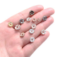 100pcs De Cuentas De Cristal Floral Mixtas De 4-10mm Para La Creación De Pulseras Collares DIY Llaveros Y Joyería De Moda - details 1