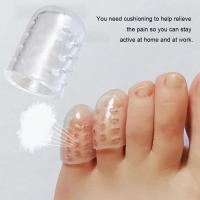 Protector De Dedos De Pie En Silicona 2-10Pc Alivio Del Dolor De Uñas Protección Anti-fricción Para Cuidado Del Pie Herramienta De Capa De Dedo - details 4