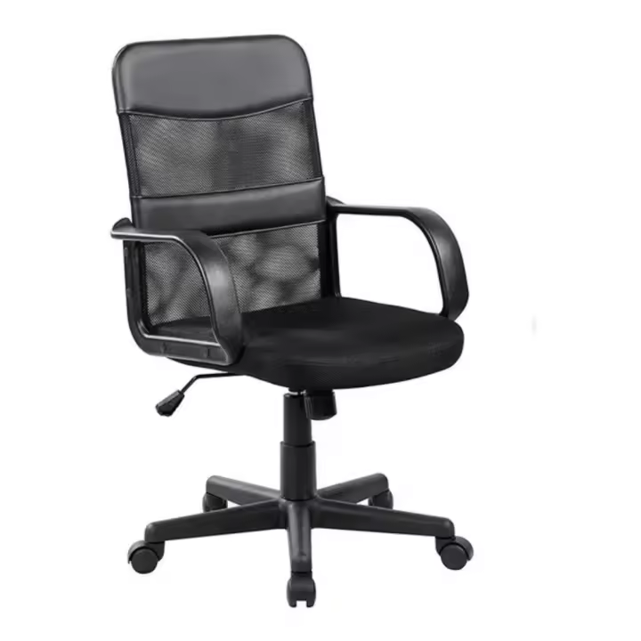 SILLA DE OFICINA BRAVO MODELO SOF-08 NEGRO - 1
