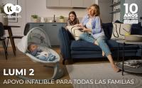 Kinderkraft Hamaca LUMI 2, Columpio eléctrico para bebés, Desde el nacimiento hasta los 9 meses, Altura regulable, 5 modos de columpio, 12 melodías, Arco - details 0
