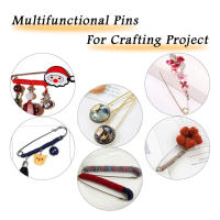 20pcs Agujas De Seguridad Grandes Para Broches Base Gancho Herramientas De Metal Para DIY Joyería De Cerraduras Y Accesorios De Artesanía - details 6
