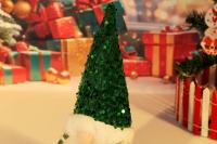 AlliLit 2024 Decoración De Navidad LED Gnome Sequinias Sin Cara Lámpara Nocturna Para El Hogar Adorno De Árbol De Navidad Regalo - details 7