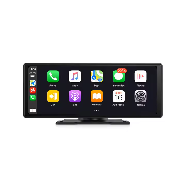Reproductor Multimedia Para Coche Universal 1 Din Pantalla Táctil Portátil De 6.86" 10.26" Con Wireless Carplay Android Navegación FM Cámara De Visión Real - 1