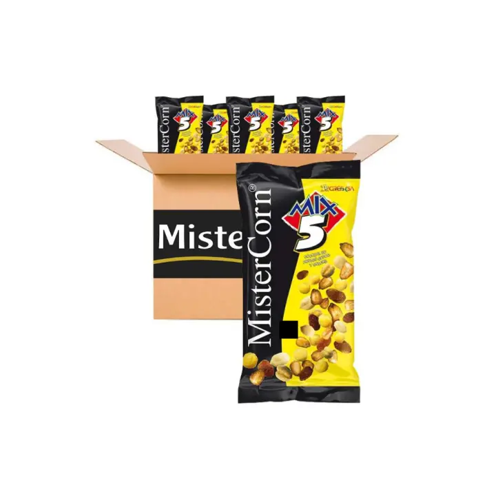 Mister Corn Mix 5 de Grefusa. Caja de 24 unidades de 48 gramos - 1