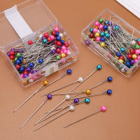Pins De Costura Redondos Colores 100/300/500pcs Cabeza De Perla Herramientas De Costura Para DIY Y Taille De Vestido - details 1