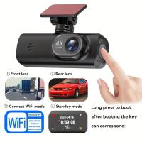 Cámara para coche de 2160P: 4 MP, ángulo de disparo de 170°, GPS, detección de colisiones, Wi-Fi, pantalla IPS de 1,5 pulgadas - details 7