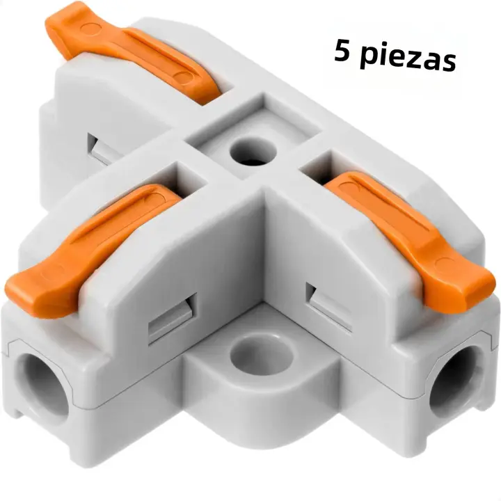 Conectores De T De 3 Caminos Para Enredado 20Pcs Para Cableado Quick Splitter Conector Para Circuito En Línea 24-12 AWG Tipo De Terminal De Prensa - 1