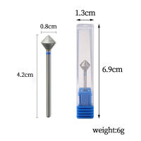 Broca De Uñas Diamante 3/32' Accesorio Para Máquina De Taladro Limpiador De Cutículas Bit De Manicura Herramienta De Tungsteno Carbido - details 5
