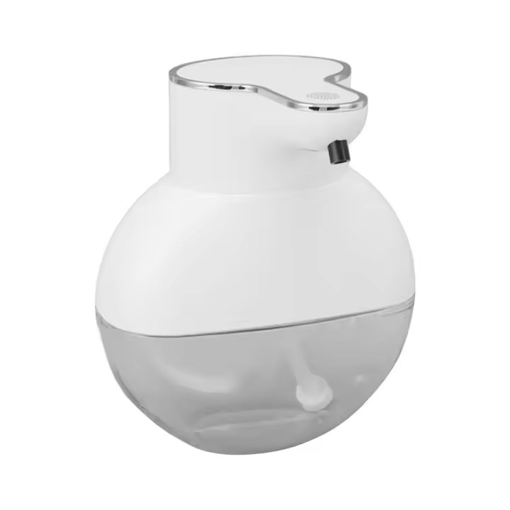 Dispensador automático de jabón sin contacto recargable IPX5 impermeable montado en la pantalla dispensador de jabón de inducción 400ml Gel Blanco W - 1