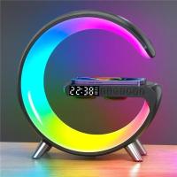 Lámpara De Escritorio Inteligente LED Con Altavoz Bluetooth Y Cargador Inalámbrico Rápido 15W Luz Nocturna RGB Para Dormitorio Y Sala De Juegos - details 12