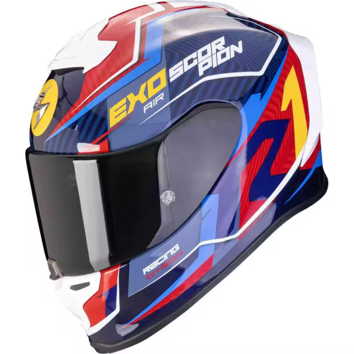 Casco Scorpion EXO-R1 Evo Air coup  azul-rojo-amarillo 22.06 - 1