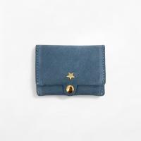 carteras para mujer,monedero ,cartera Pequeña de Piel Ante – Minimalista, Ligero y Multifuncional,Diseño Elegante con estrella, regalo para mujer, tarjetero regalo mujer,para tarjetas, billetes y monedas - details 5