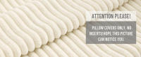 Funda De Cojín De Terciopelo 18x18 Estampado Rayado Para Decoración De Sala De Estar Cama Sofá Suave Cubierta De Cojín Beige Blanco - details 7