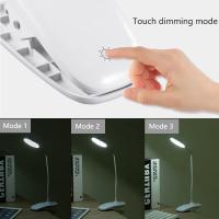 Lámpara De Lectura Recargable USB Con Clip Luz Nocturna Para La Habitación Ajustable Flexible Para Estudio Y Mesita De Noche - details 2