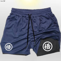 Pantalones Cortos De Entrenamiento Para Hombre Z Goku Anime Quick Dry 2 En 1 Running Gym Outdoor Verano Material Poliéster - details 5