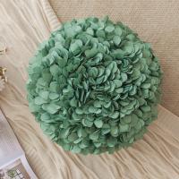 Funda de almohada con flores de hortensia tridimensionales hecha a mano, ligera y de lujo, para sofá, balcón, ventanal, cojín de noche - details 2