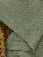 Cortinas De Matcha Verde Japonés Para Primavera Y Verano Cortinas De Lino Transparentes Cortinas Opacas Lujo Para Dormitorios Estilo Moderno 100% Poliéster Sin Funda - details 3