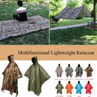 Chaleco De Lluvia Multifuncional 3-en-1 Impermeable Para Viajes Cobertor De Acampar Cubierta De Mochila Para Hombres Y Mujeres - details 2