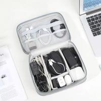 Bolsa De Almacenamiento Electrónica Doble Capa Para Viaje Cable Organizador De Accesorios Para iPad Material De Poliéster - details 10