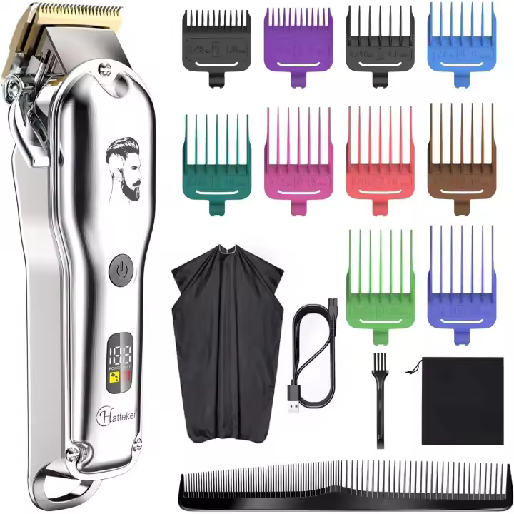 Cortapelo Profesional Cortapelo Hombre Cortapelo Cortabarba Cortapelo de Precisión Cortapelo Largo Hombre Impermeable IPX7 - 1