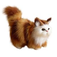Juguete De Peluche Simulación De Gato Lindo Muñeco De Peluche Suave Para Niñas Y Niños Regalo De Cumpleaños O Día De San Valentín Animal Realista Modelo De Gata Para Niñas - details 2