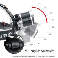 Linterna Frontal LED Portátil Super Brillante Recargable Con Batería 18650 Para Camping Pesca Caza Exterior Fuente De Luz LED Ángulo De Haz 60° Impermeable - details 6